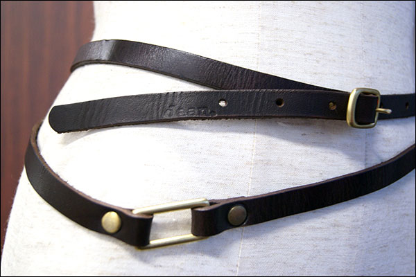 ★dean.のskinny double belt