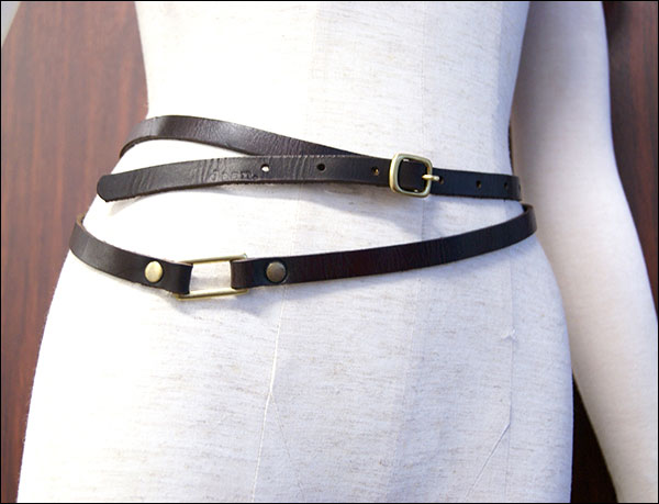 ★dean.のskinny double belt